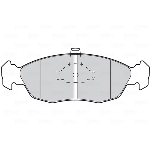 Sada brzdových platničiek kotúčovej brzdy VALEO 301074 - obr. 1