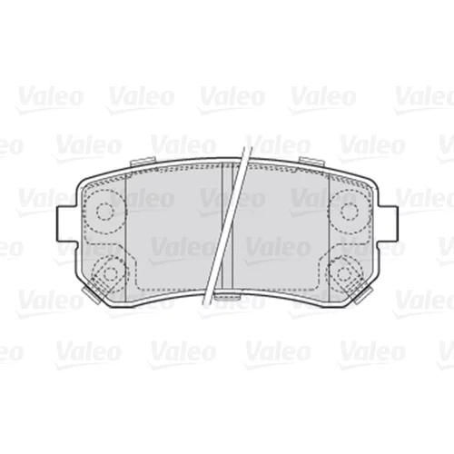 Sada brzdových platničiek kotúčovej brzdy 301867 /VALEO/ - obr. 1