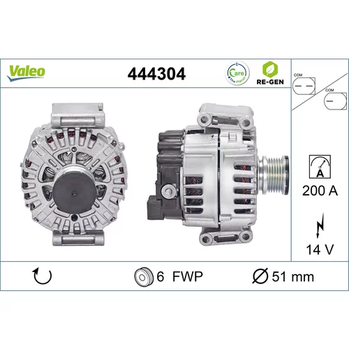 Alternátor 444304 /VALEO/