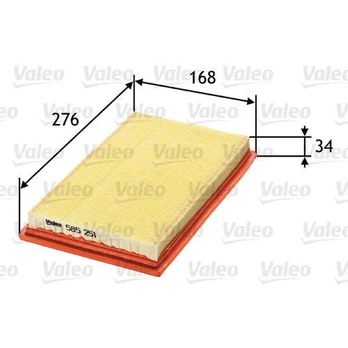 Vzduchový filter VALEO 585251