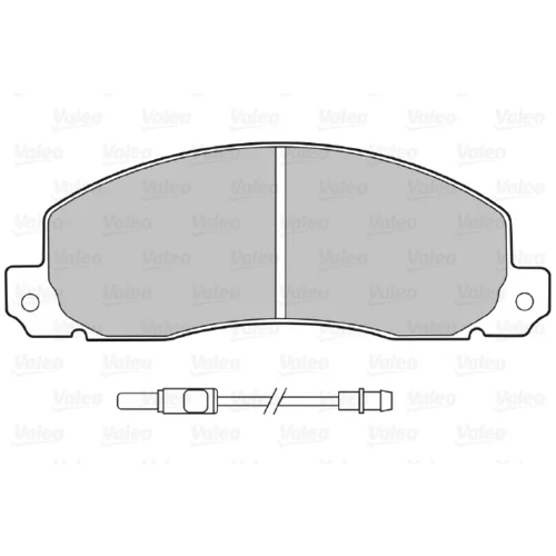 Sada brzdových platničiek kotúčovej brzdy VALEO 598086 - obr. 1