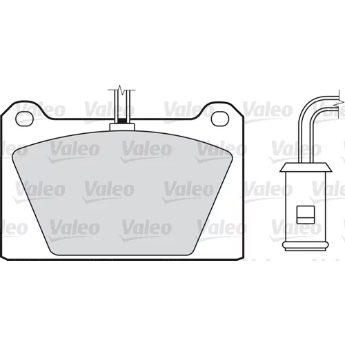 Sada brzdových platničiek kotúčovej brzdy VALEO 598116