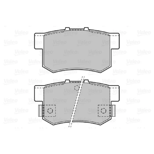 Sada brzdových platničiek kotúčovej brzdy 598682 /VALEO/ - obr. 1