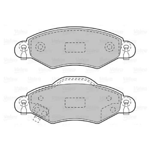 Sada brzdových platničiek kotúčovej brzdy VALEO 598736 - obr. 1
