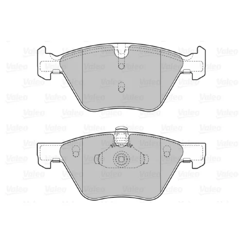 Sada brzdových platničiek kotúčovej brzdy 601283 /VALEO/ - obr. 1