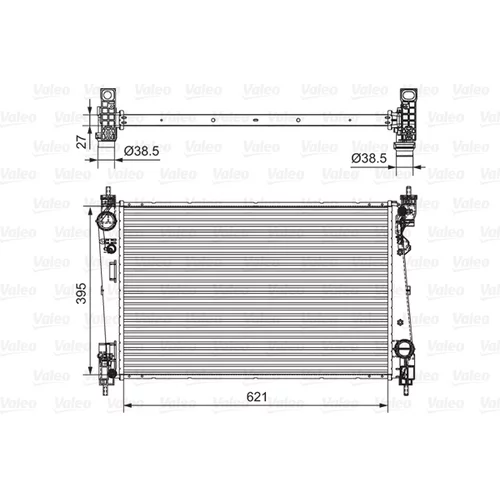 Chladič motora VALEO 701655