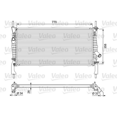 Chladič motora VALEO 701731