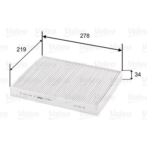 Filter vnútorného priestoru VALEO 715581