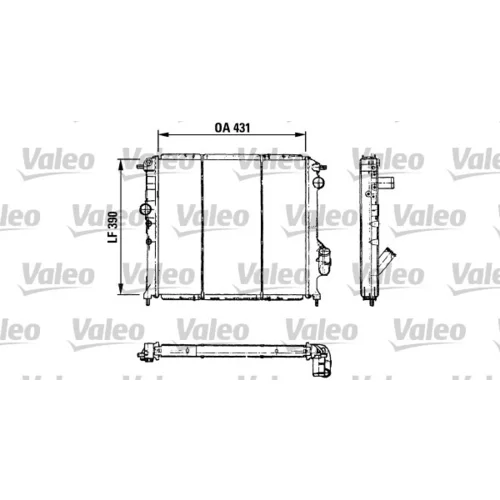 Chladič motora VALEO 730501