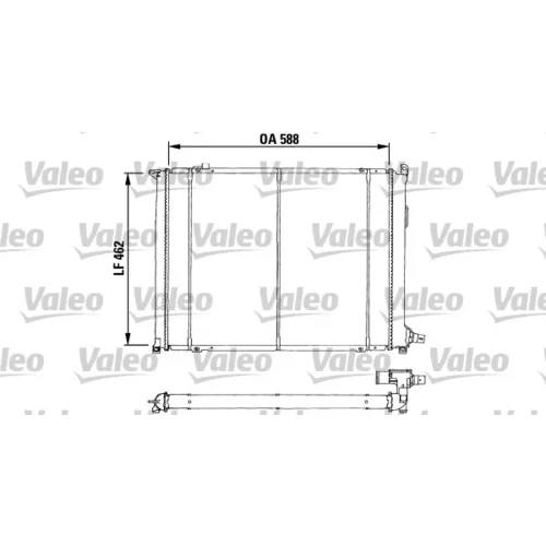 Chladič motora VALEO 730545