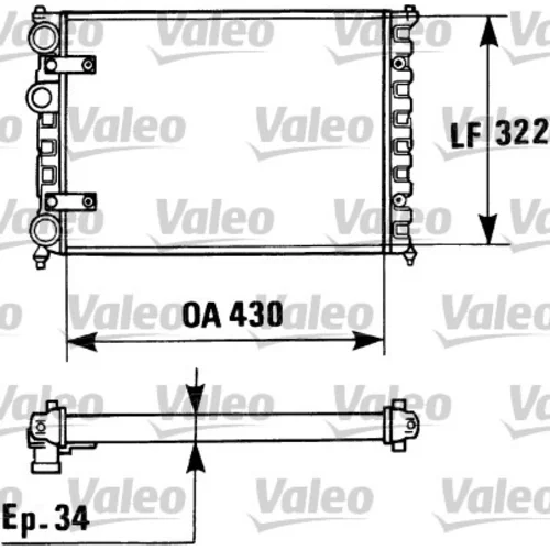 Chladič motora VALEO 730946