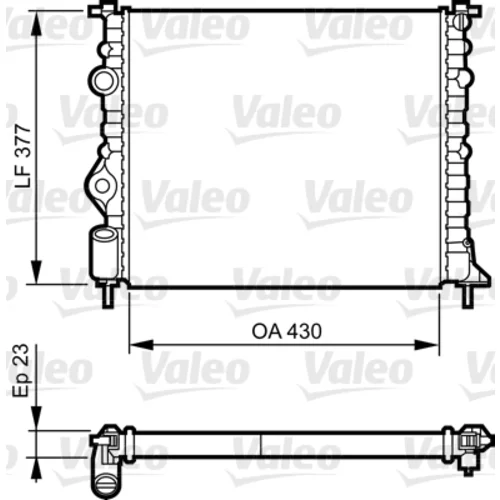 Chladič motora VALEO 731378