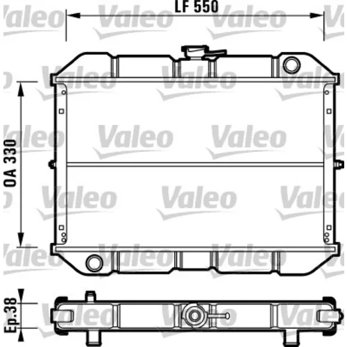 Chladič motora VALEO 731539
