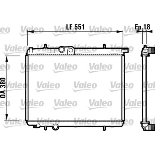 Chladič motora VALEO 732886