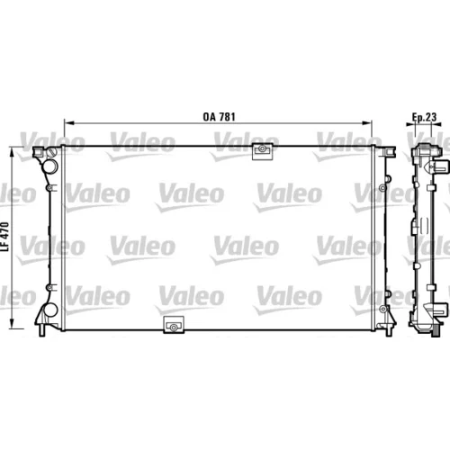 Chladič motora 732902 /VALEO/