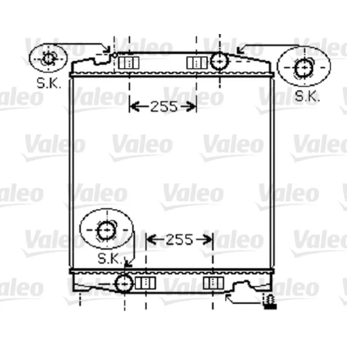 Chladič motora VALEO 733410