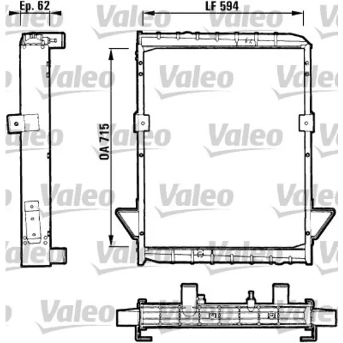 Chladič motora VALEO 811060