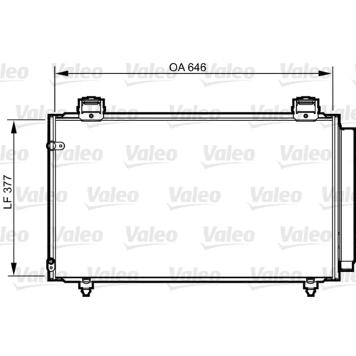 Kondenzátor klimatizácie VALEO 814210