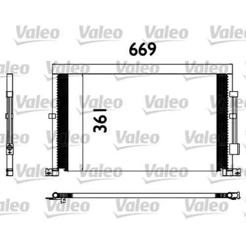 Kondenzátor klimatizácie VALEO 817567