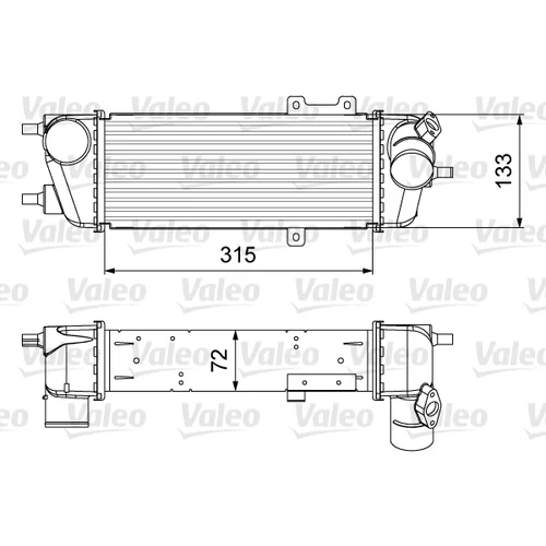 Chladič plniaceho vzduchu VALEO 818361