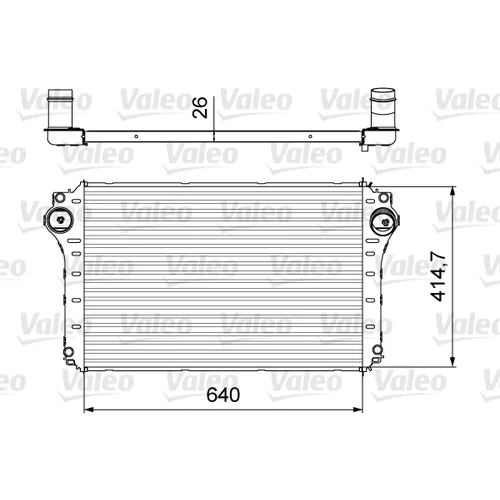 Chladič plniaceho vzduchu VALEO 818568