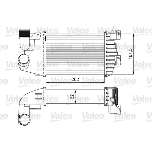 Chladič plniaceho vzduchu VALEO 818627