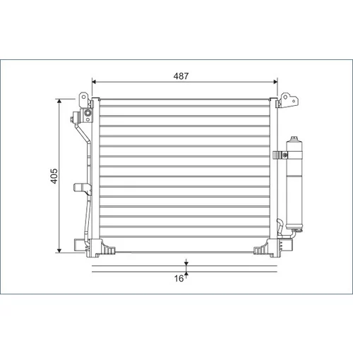 Kondenzátor klimatizácie 822579 /VALEO/