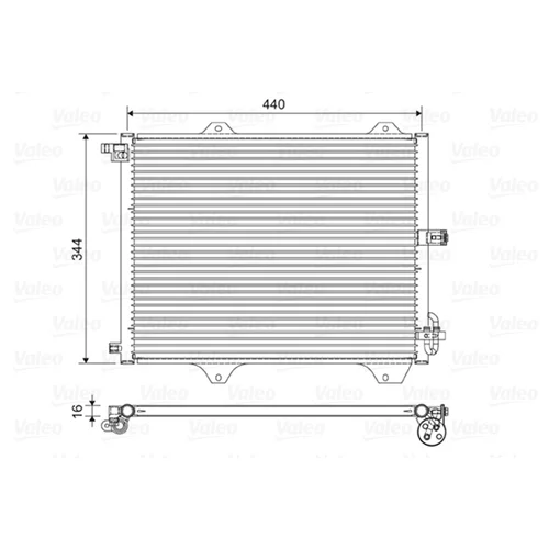 Kondenzátor klimatizácie VALEO 822588