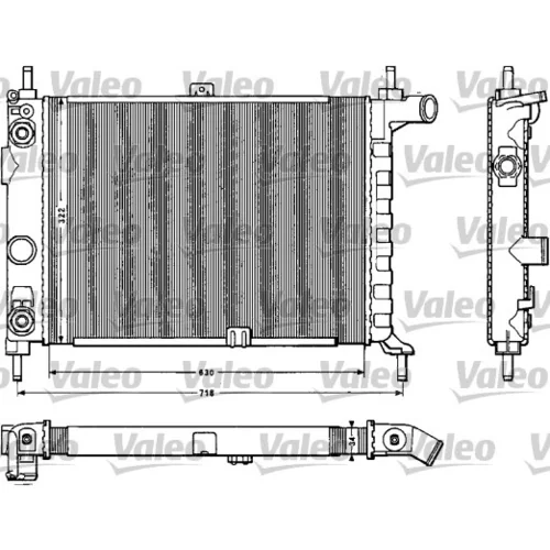 Chladič motora VALEO 883859