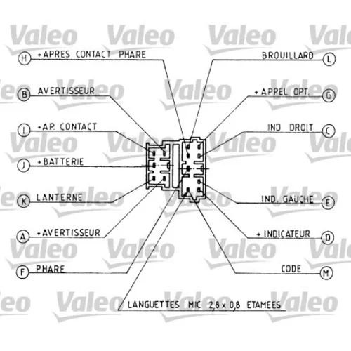 Spínač riadenia VALEO 251219 - obr. 1