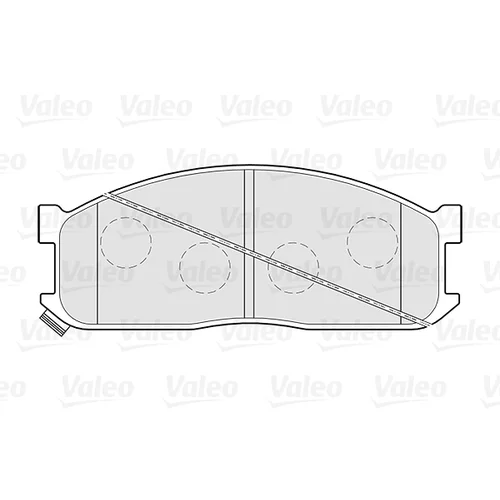 Sada brzdových platničiek kotúčovej brzdy VALEO 301269 - obr. 1