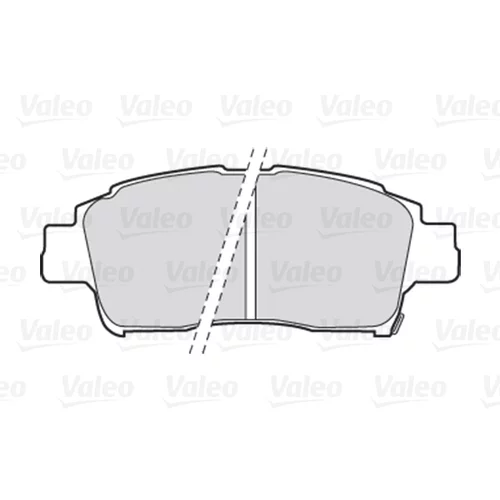 Sada brzdových platničiek kotúčovej brzdy VALEO 301606 - obr. 1