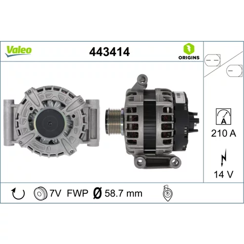 Alternátor VALEO 443414