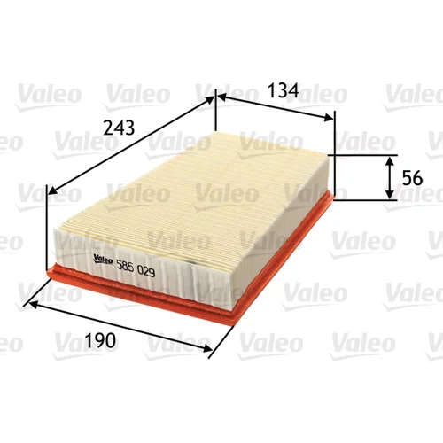 Vzduchový filter VALEO 585029