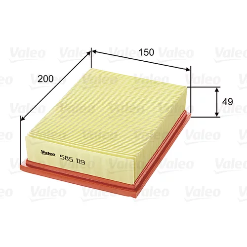 Vzduchový filter VALEO 585119