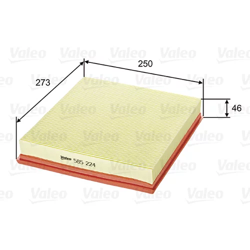 Vzduchový filter VALEO 585224