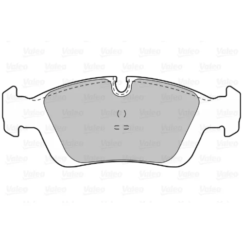 Sada brzdových platničiek kotúčovej brzdy VALEO 598018 - obr. 1