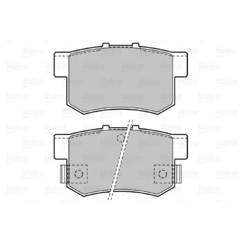 Sada brzdových platničiek kotúčovej brzdy VALEO 598911 - obr. 1