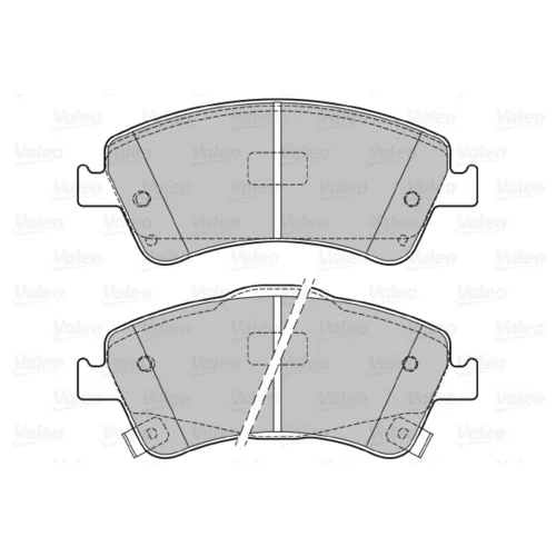 Sada brzdových platničiek kotúčovej brzdy VALEO 601058 - obr. 1