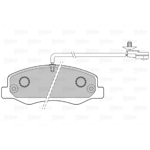 Sada brzdových platničiek kotúčovej brzdy VALEO 601152 - obr. 1