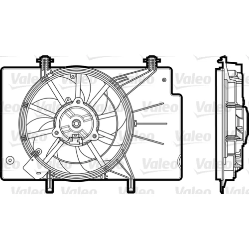 Ventilátor chladenia motora 696344 /VALEO/