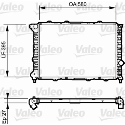 Chladič motora VALEO 732248