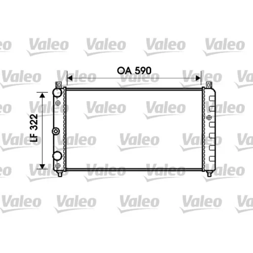 Chladič motora VALEO 732479
