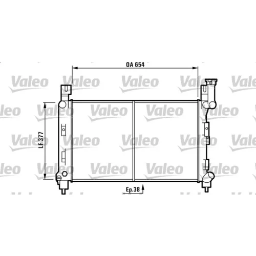 Chladič motora VALEO 732780