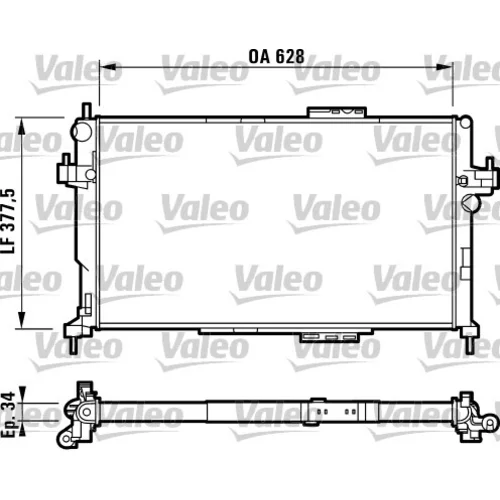 Chladič motora VALEO 732824