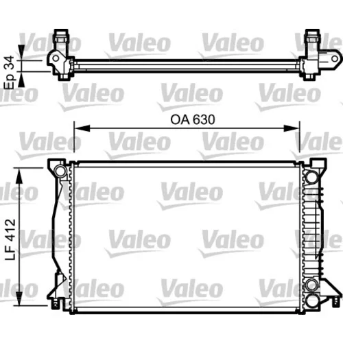 Chladič motora VALEO 734270