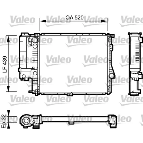 Chladič motora VALEO 734301