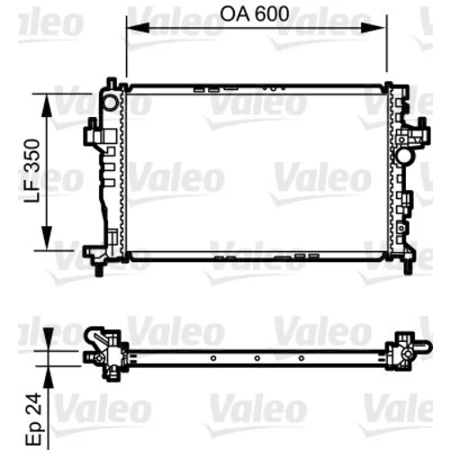 Chladič motora VALEO 734464