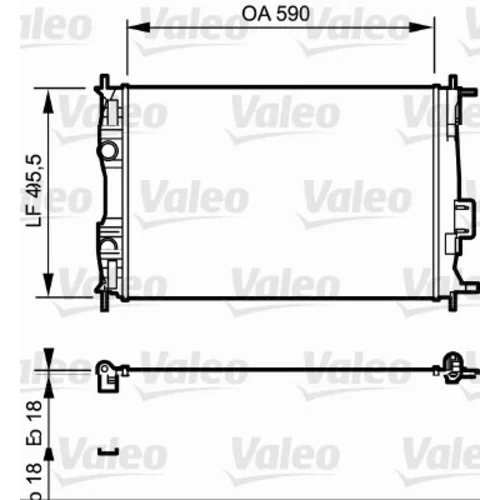 Chladič motora VALEO 735119