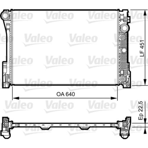 Chladič motora VALEO 735285